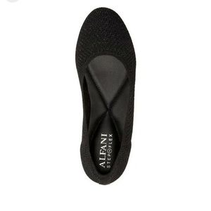 Alfani Step 'N Flex Tamii Knit Flats size 6.5 Black